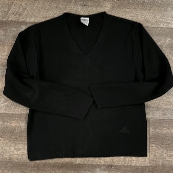adidas Sweaters - Adidas Black V Neck Sweater